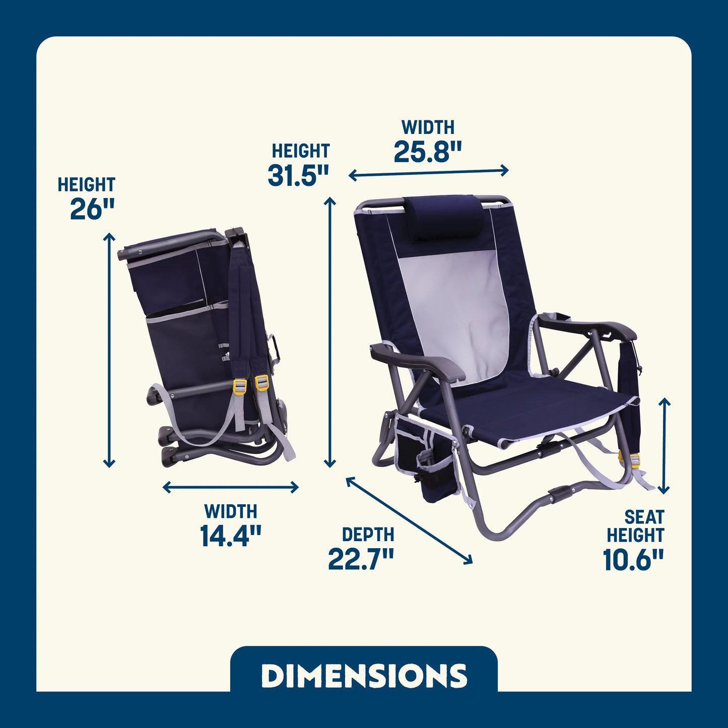 Bi-Fold Slim Event Chair™ - 4DC1