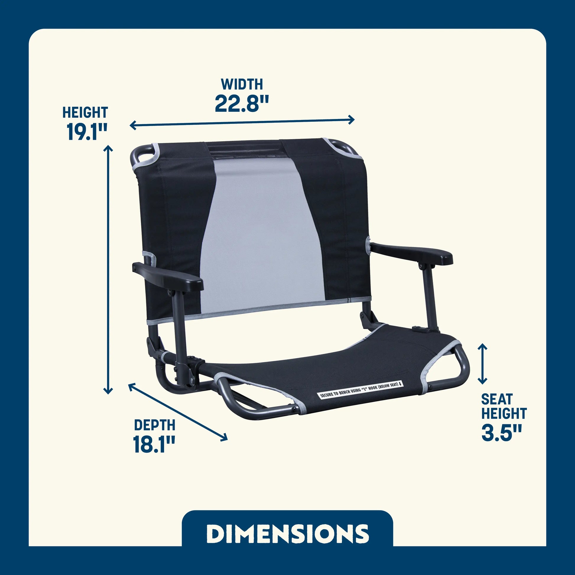 Big Comfort Stadium Chair™ with Armrests - J56V