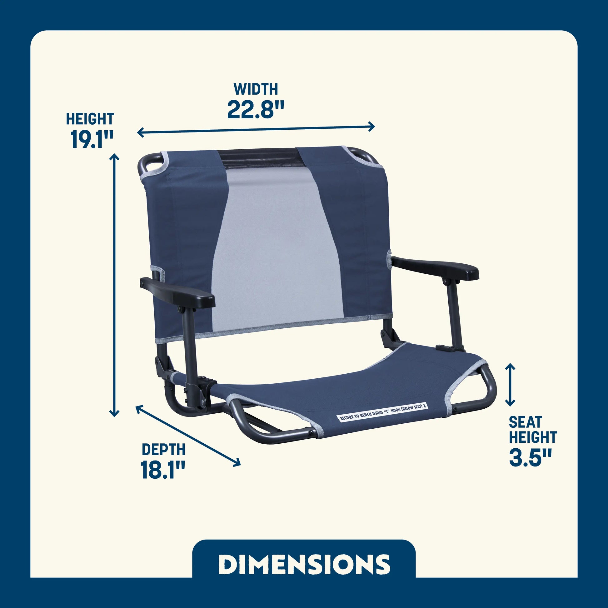 Big Comfort Stadium Chair™ with Armrests - J56V
