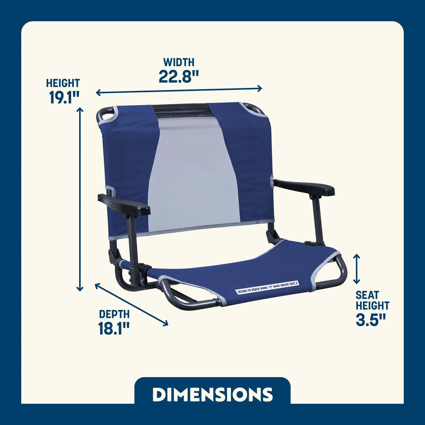 Big Comfort Stadium Chair™ with Armrests - J56V