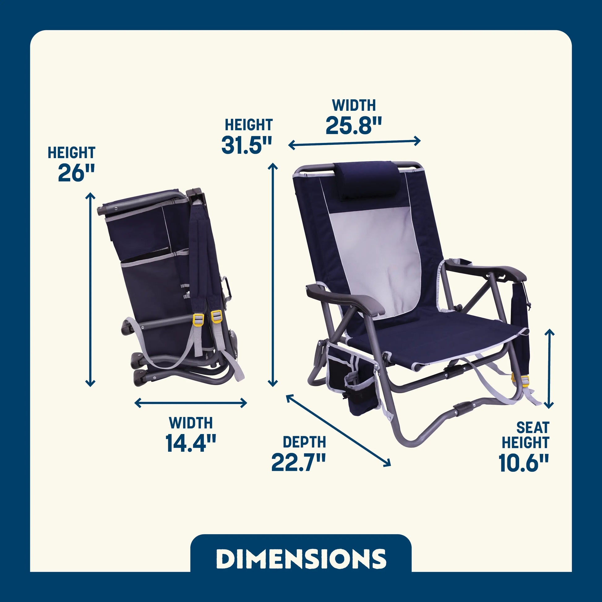 Bi-Fold Slim Event Chair™ - 4DC1
