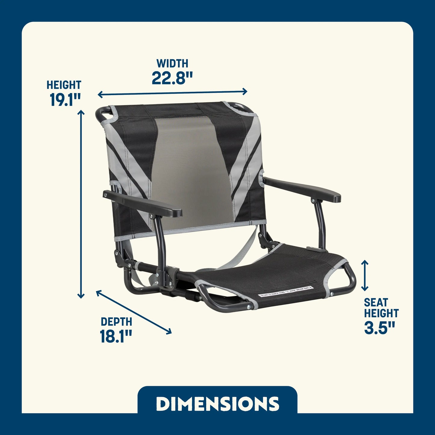 Big Comfort Stadium Chair™ with Armrests - J56V