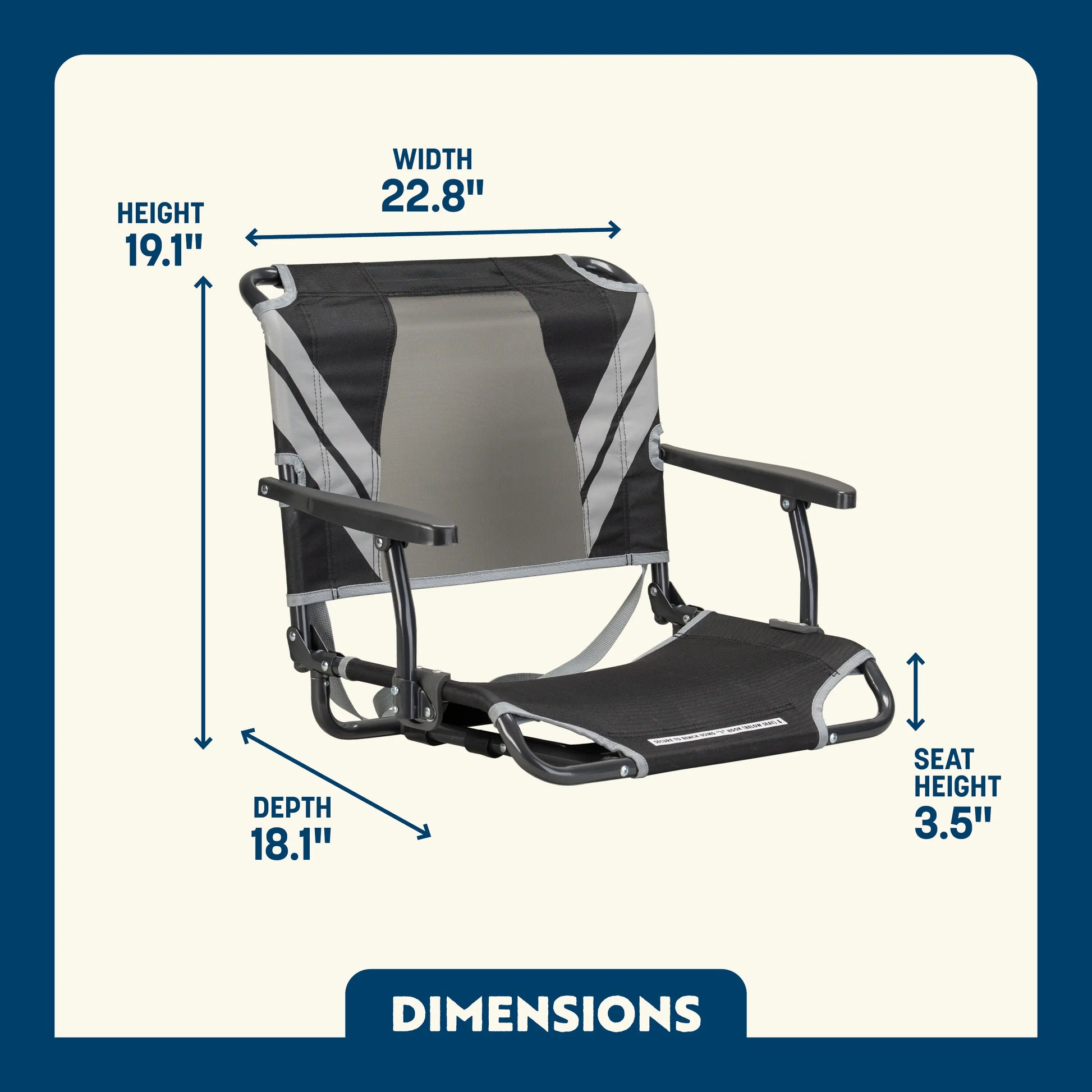 Big Comfort Stadium Chair™ with Armrests - J56V