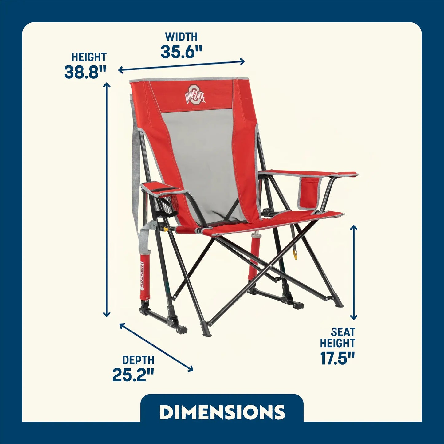 College Comfort Pro Rocker™ - Ohio State Buckeyes - V7JW