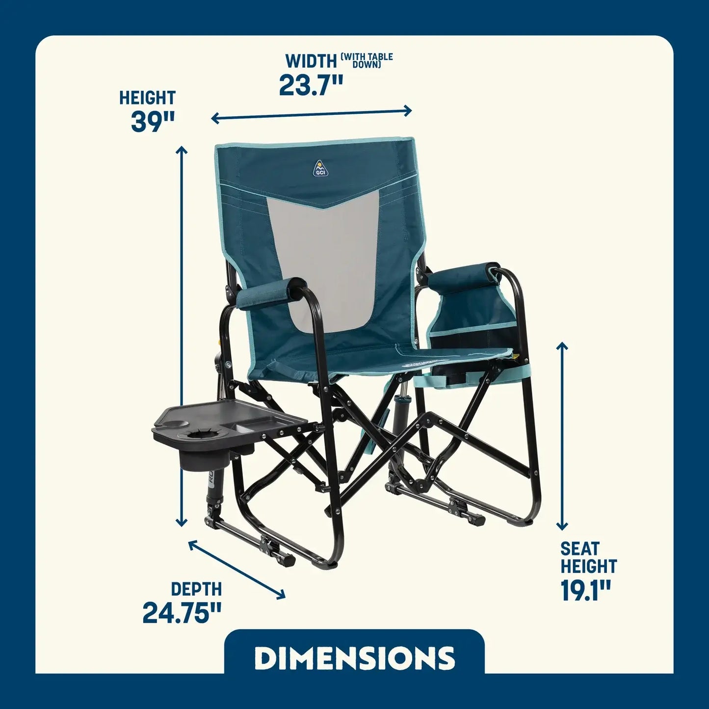 Stowaway Rocker™ with Side Table - S1ZP