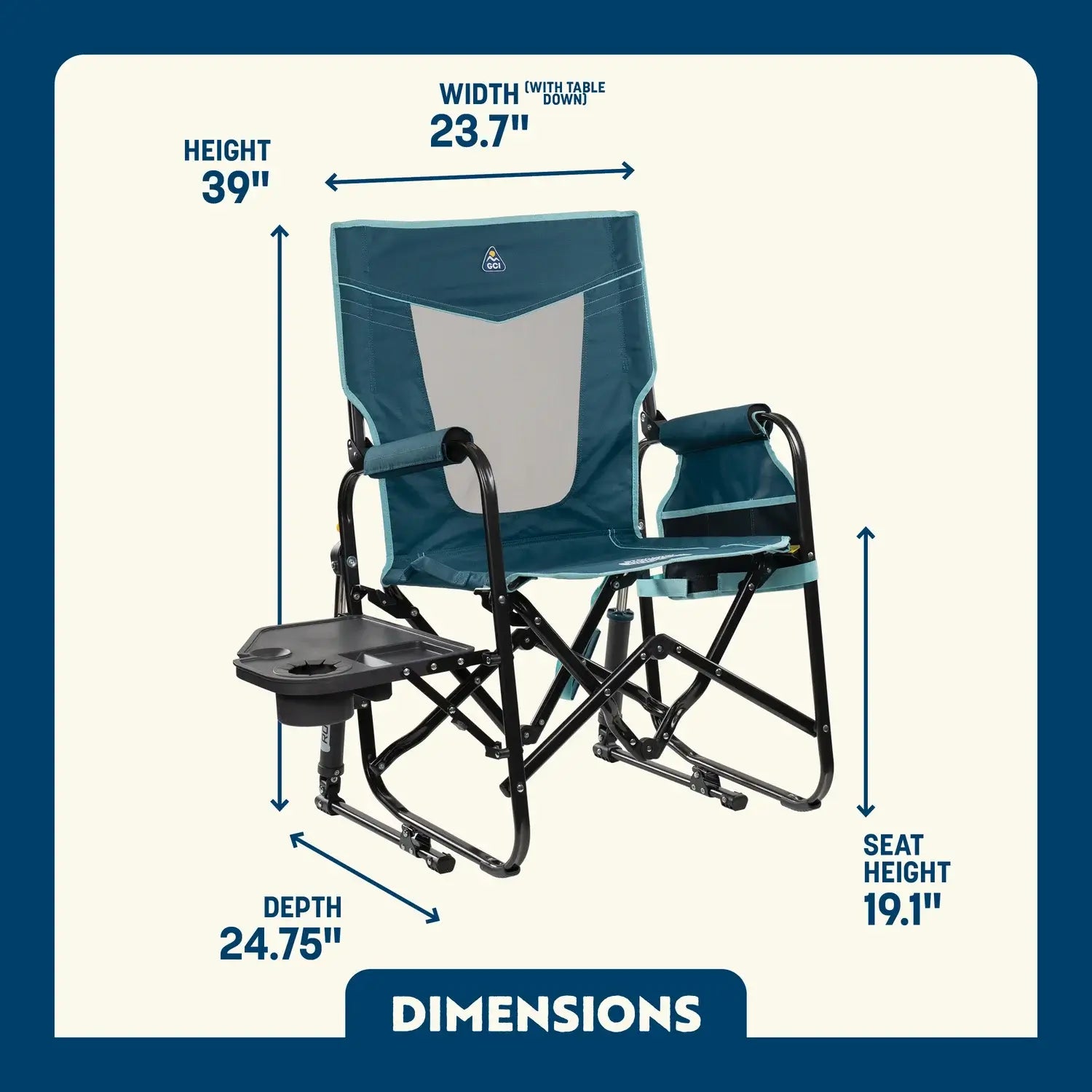 Stowaway Rocker™ with Side Table - S1ZP