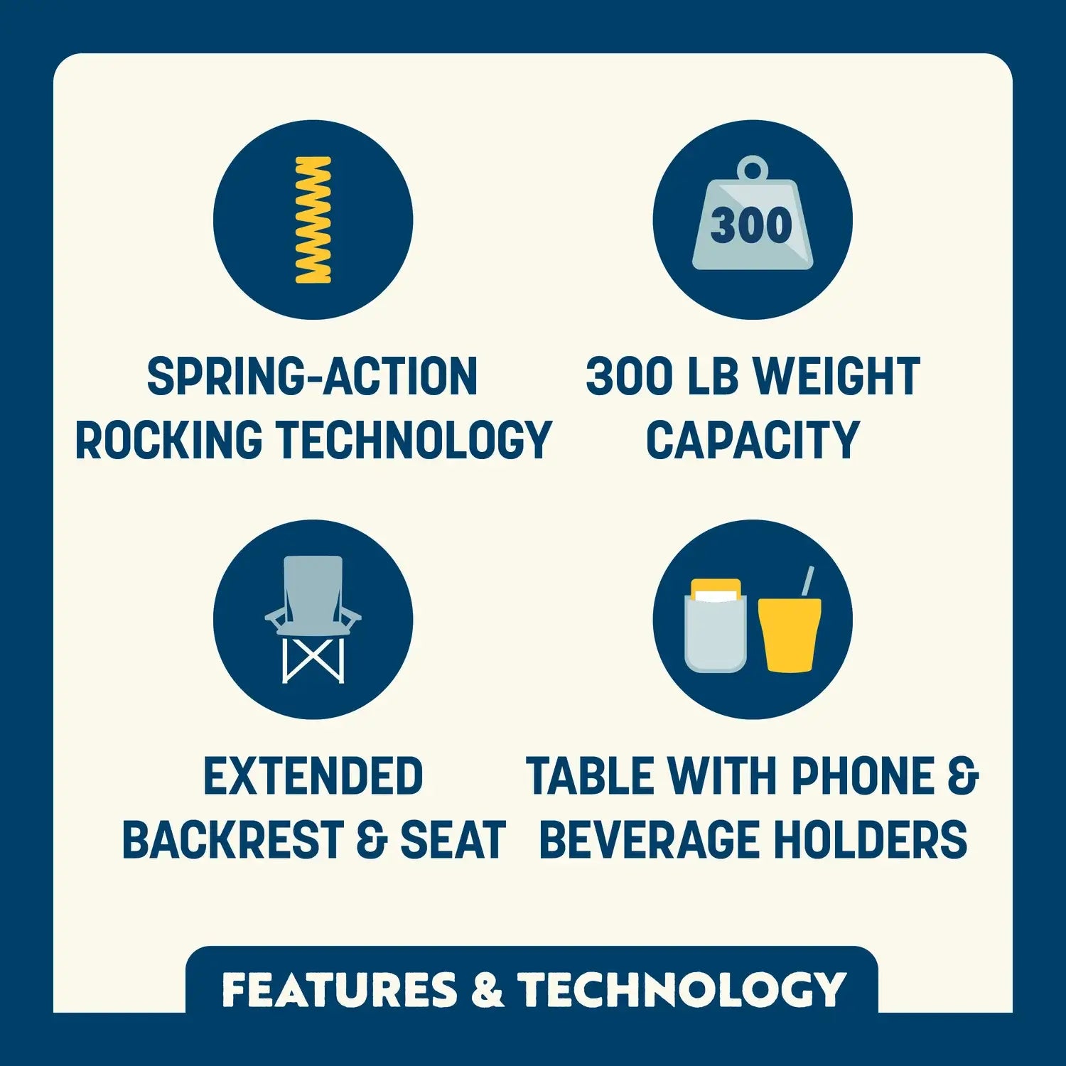Stowaway Rocker™ with Side Table - S1ZP
